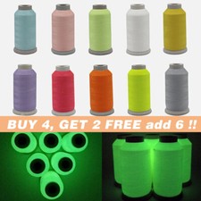 1000 Yards Spool Luminous Glow In The Dark DIY Embroidery Sewing Thread Crafts