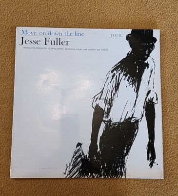 Jesse Fuller - Move On Down The Line (LP) Thema 12T134 1965 gut