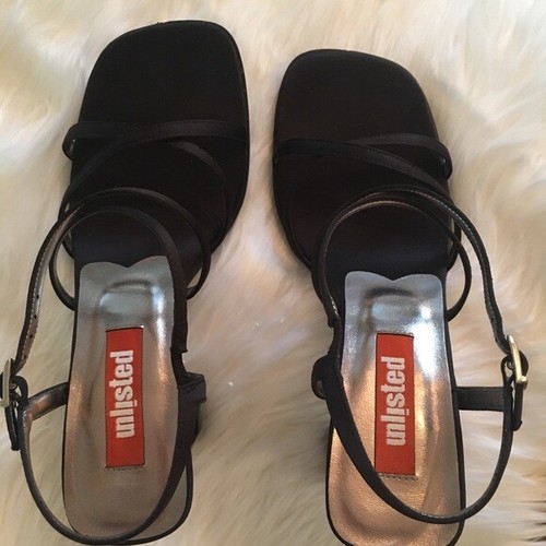 Women's Unlisted brand strappy black 