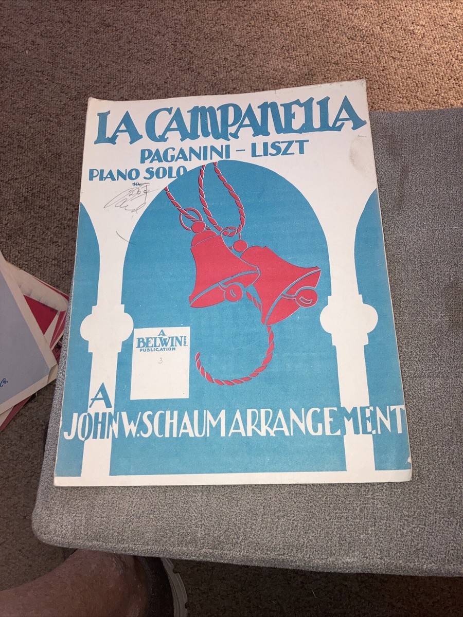 Vintage 1944 La Campanella Sheet Music Paganini-Liszt | eBay