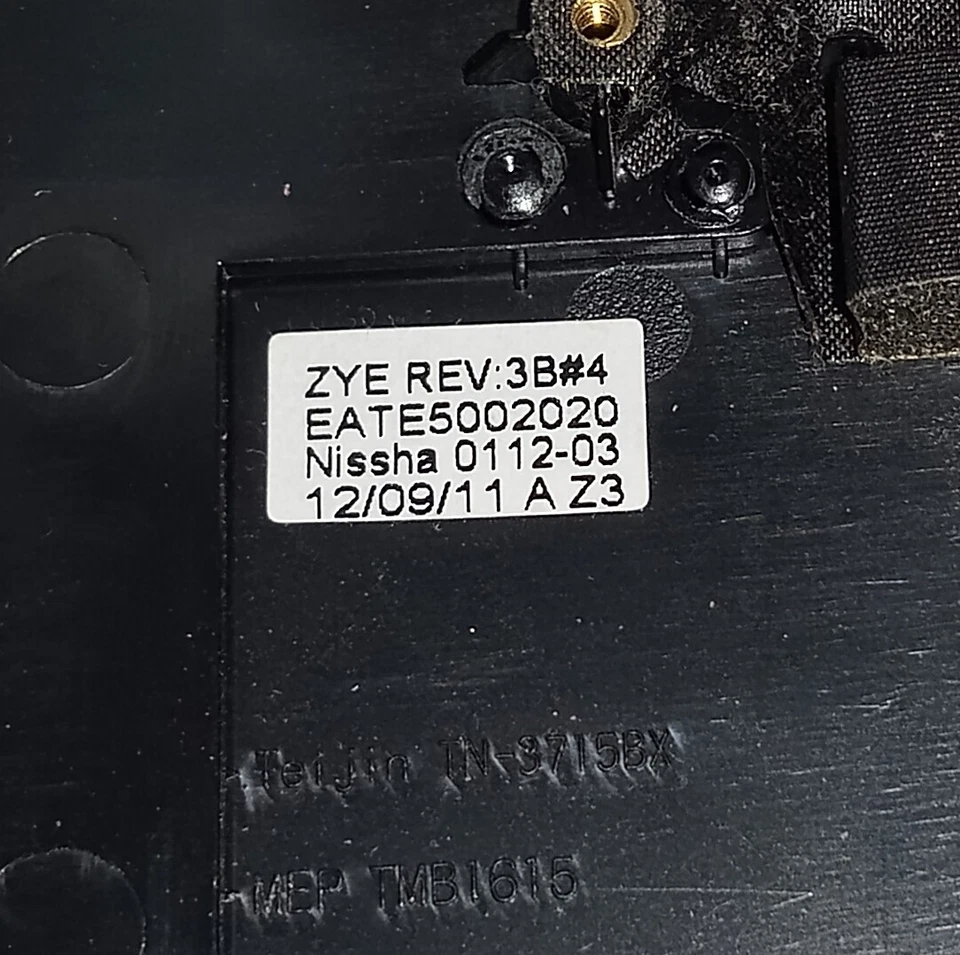 Reposamanos y panel táctil Toshiba Satellite ZYE3DTE5TA0I20120116-04 2C053380W Foto 4 de 4