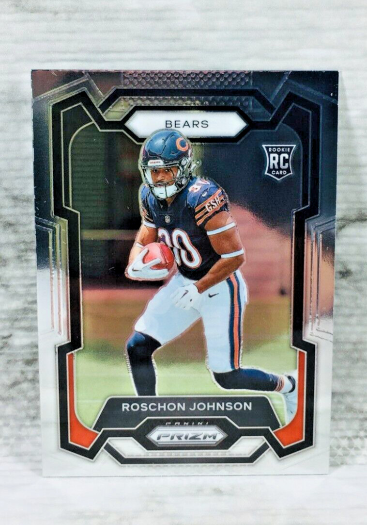2023 PANINI PRIZM FOOTBALL #314 ROSCHON JOHNSON RC ROOKIE CARD (BEARS)