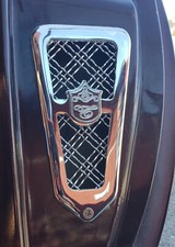 1977-1990 Chevy Caprice Impala Chrome Door Jams Jambs Triple Weave Mesh Vents