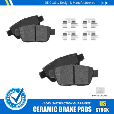 Rear Ceramic Brake Pads for 2006 -2012 2013 2014 Honda Ridgeline 09-14 Acura TL