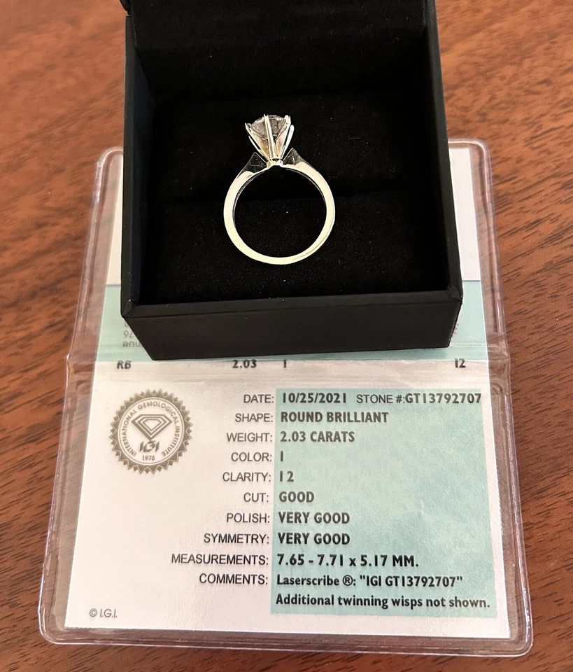 engagement ring size 7 - Image 2 of 4