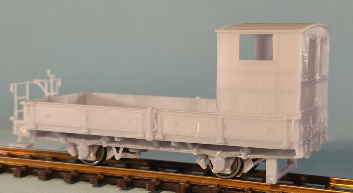 1:87 H0m RhB Xk 8618 Plattform mit Spurpflug - Vagón quitanieves