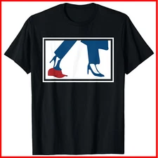 Kalama Harris 2024 Retro Comma La Red Hat Anti Trump MAGA Black Cotton T-Shirt