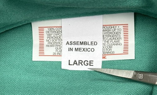 Radnor Westex Flame Resistant Jacket Mens Large Green FR-7A Snap Lightweight NEW - Picture 13 of 15