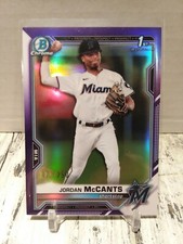 NON AUTO 2021 Bowman Chrome 1st Jordan McCants Purple Refractor 178/250 ROOKIE