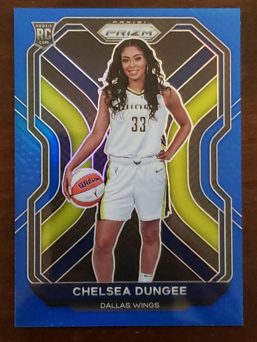 2021 Panini WNBA Prizm Blue #93 Chelsea Dungee Rookie #/149 Ruby Wave RC  Wings