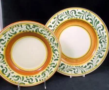 Pier 1 Umbrina Group of Dinner Plate and Rim Soup Bowl