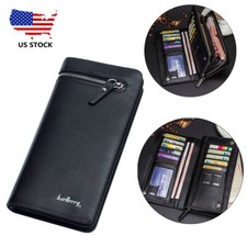 Man's Clutch Bag Large-capacity Leather Wallet Credit Card Holder Purse Handbag