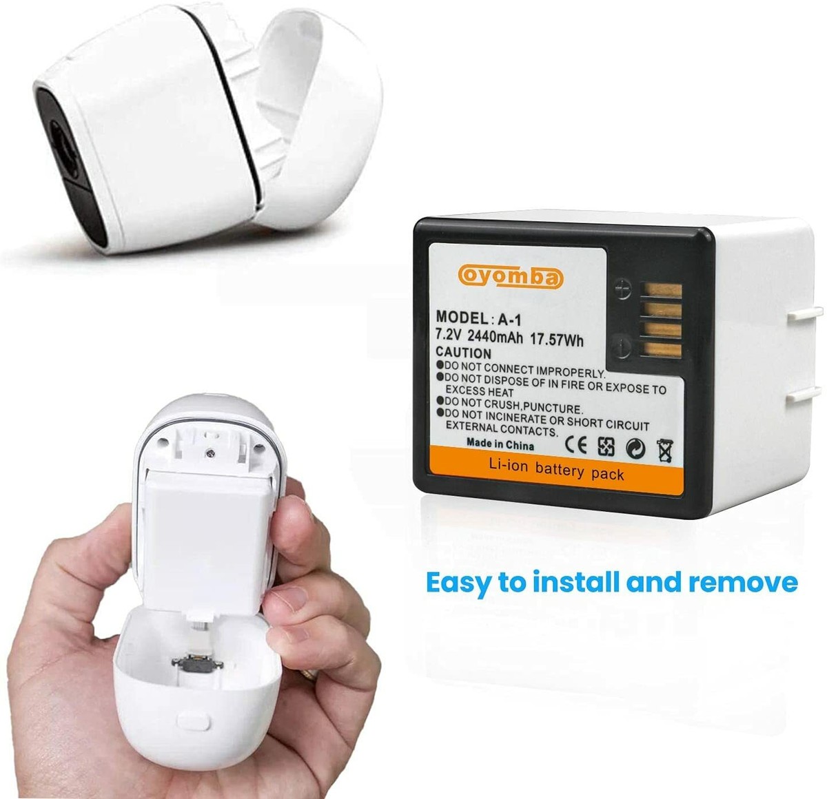 Li Ion Best Battery For Arlo Camera Arlo Certified Tenergy 750mAh