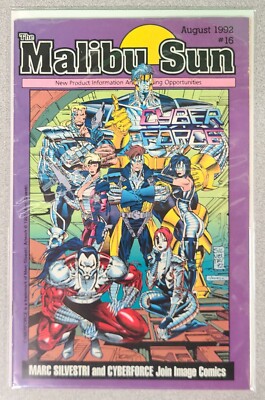 Malibu Sun Issue 16 Cyber Force Preview 1992 VF (MS) (7V)