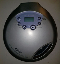 Audiovox DM8717-45K Personal Compact Disc CD Player - Silver - Working Condition