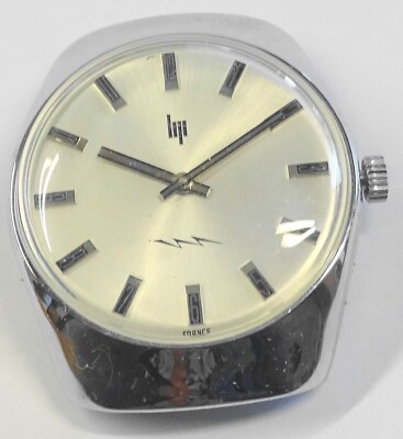 Boîtier Plaque Or Vintage Pour Montre LIP - Style Années 70 - Pièce Détachée