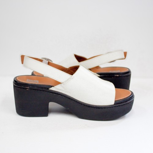 Fitflop Pilar Platform Leather Sandal Open Toe Women's Shoes Size 8 US/ 39 EU - Picture 10 of 12