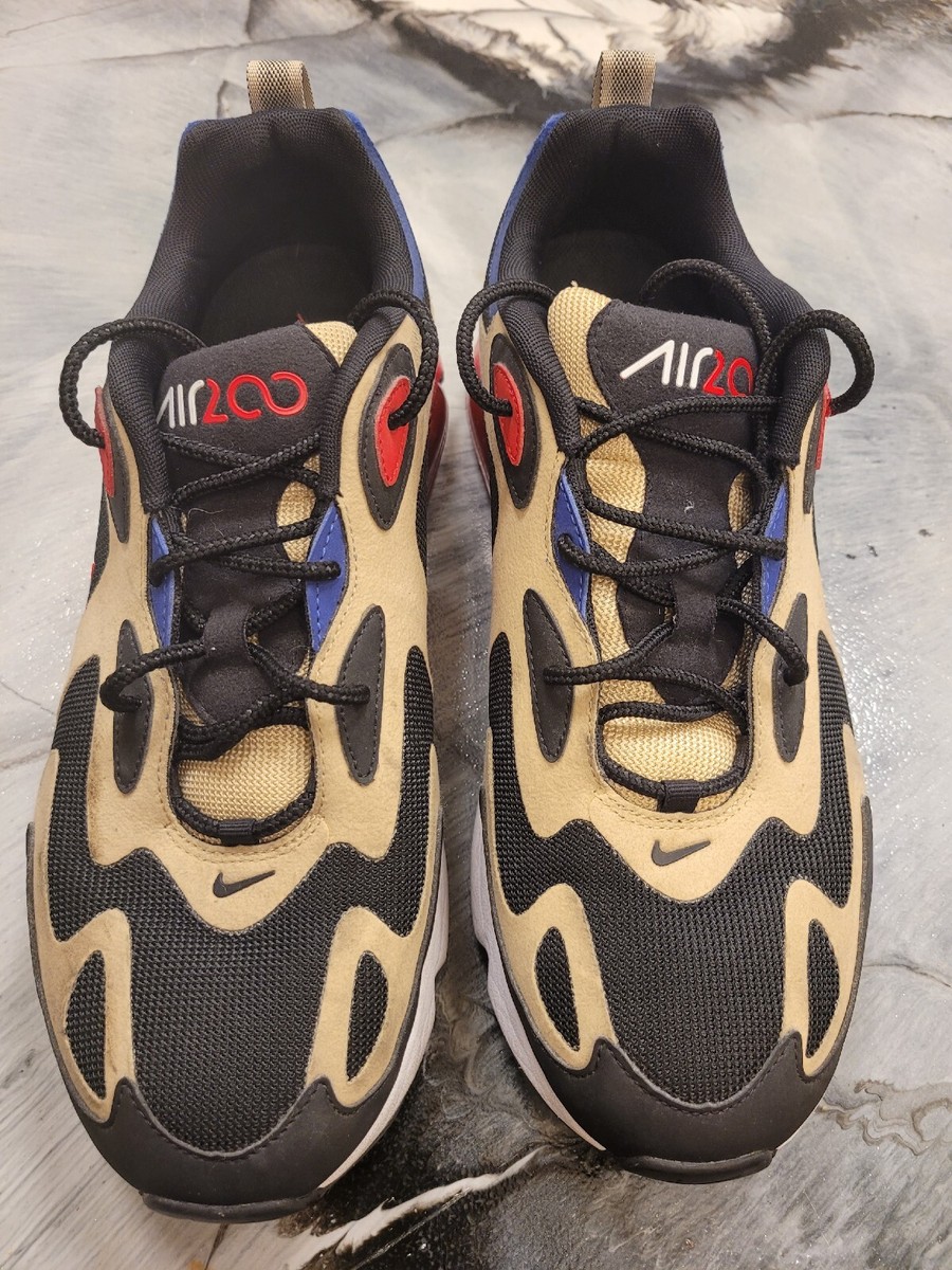 nike air max 200 team gold university red black