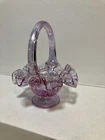 Fenton Purple Ruffled Basket