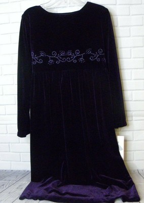 dark purple velvet dress