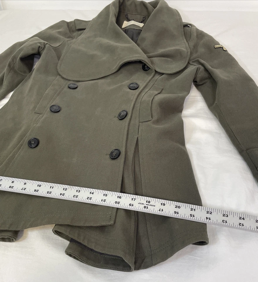 William Rast Steampunk Military Olive Gree Jacket Women's Sz Large - Image 4 of 4