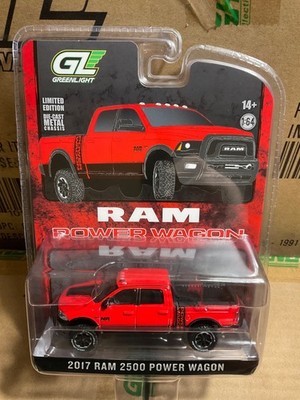 Greenlight Hobby Exclusive 2017 Ram 2500 Power Wagon pickup.   red