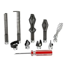 Drain Snake Cutter Heads, 10-Piece Drain Snake Attachment Kit for K-400, C-4,...