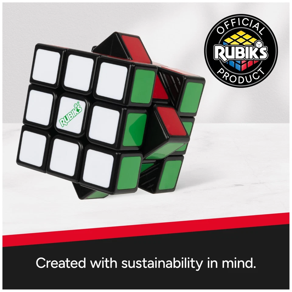 Rubik's Re Cube 3X3 Puzzle Made From 100 Recycled Plastic Eco Friendly Toy - Image 2 of 4