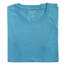 HOWIES Blue Organic Cotton T-shirt Tee Short Sleeve Women's Size Small New 