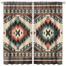 LOMADIA Aztec Thermal Insulated Curtain, Native American South Western Fantas...