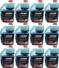 Echo PowerBlend 2-Stroke Engine Oil (12) 16 oz Bottles 50:1 Mix 6450006GDS