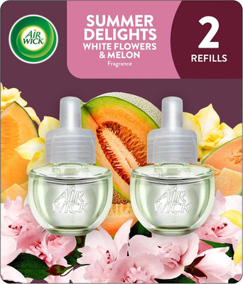 Air Wick Plug in Scented Oil Refill, 2 Ct, Summer Delights, Air Freshener, Essen