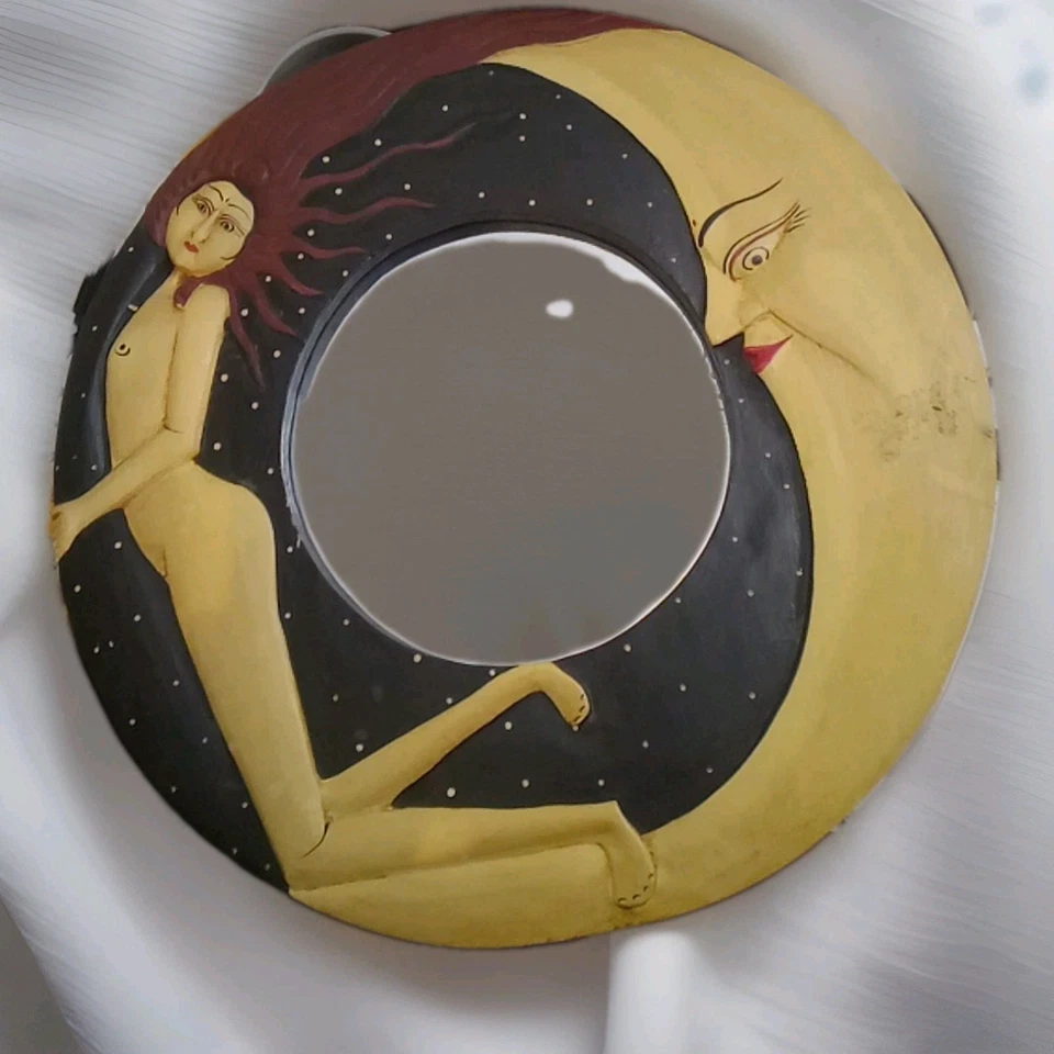 Espejo Circular Going Back To Me Already Vintage Moon Woman Foto 3 de 4