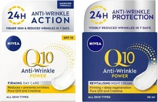 Nivea Q10 Creams Day/Night 50ml × 2 psc. from wrinkles 