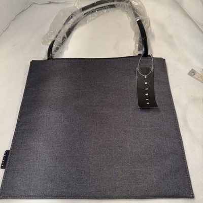 Sisley Polyester Gray Tote NWT  11 X 10