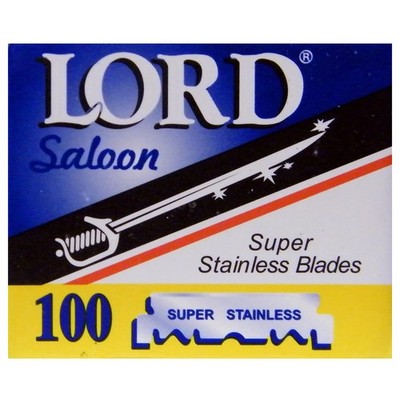 100 Razor Blades Super Stainless Single Edge for Barbers