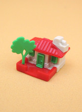 KINDER Surprise - Maison Jardin & Arbre Toit Rouge 1988 - Vintage Ferrero
