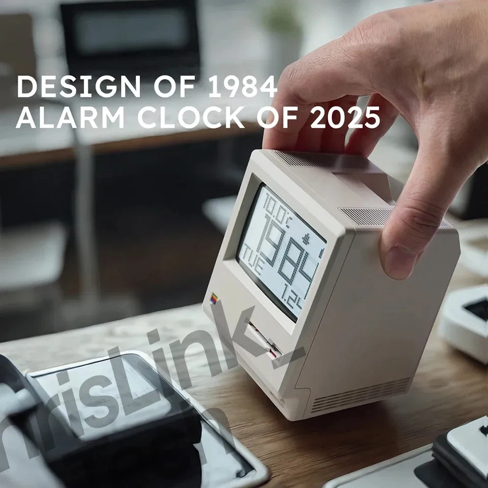 Maclock Macintosh Alarm Clock A Classic Desktop Ornament with A Digital Clock - Image 3 of 4