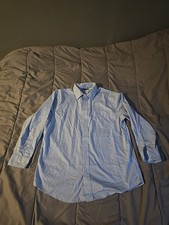 Cotton blend dress shirt, George brand, light blue button-up