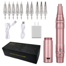 Professional Rotary Tattoo Permanent Makeup Pen Machine Kit With Rose, Rose