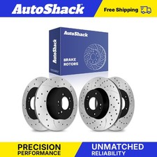 Front Rear Drilled Slotted Brake Rotors For Hyundai Sonata 2005-2010