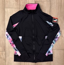 FILA Sport Performance Tru-Dry Full Zip Athletic Jacket-Women's M-Black/Pink-NWT