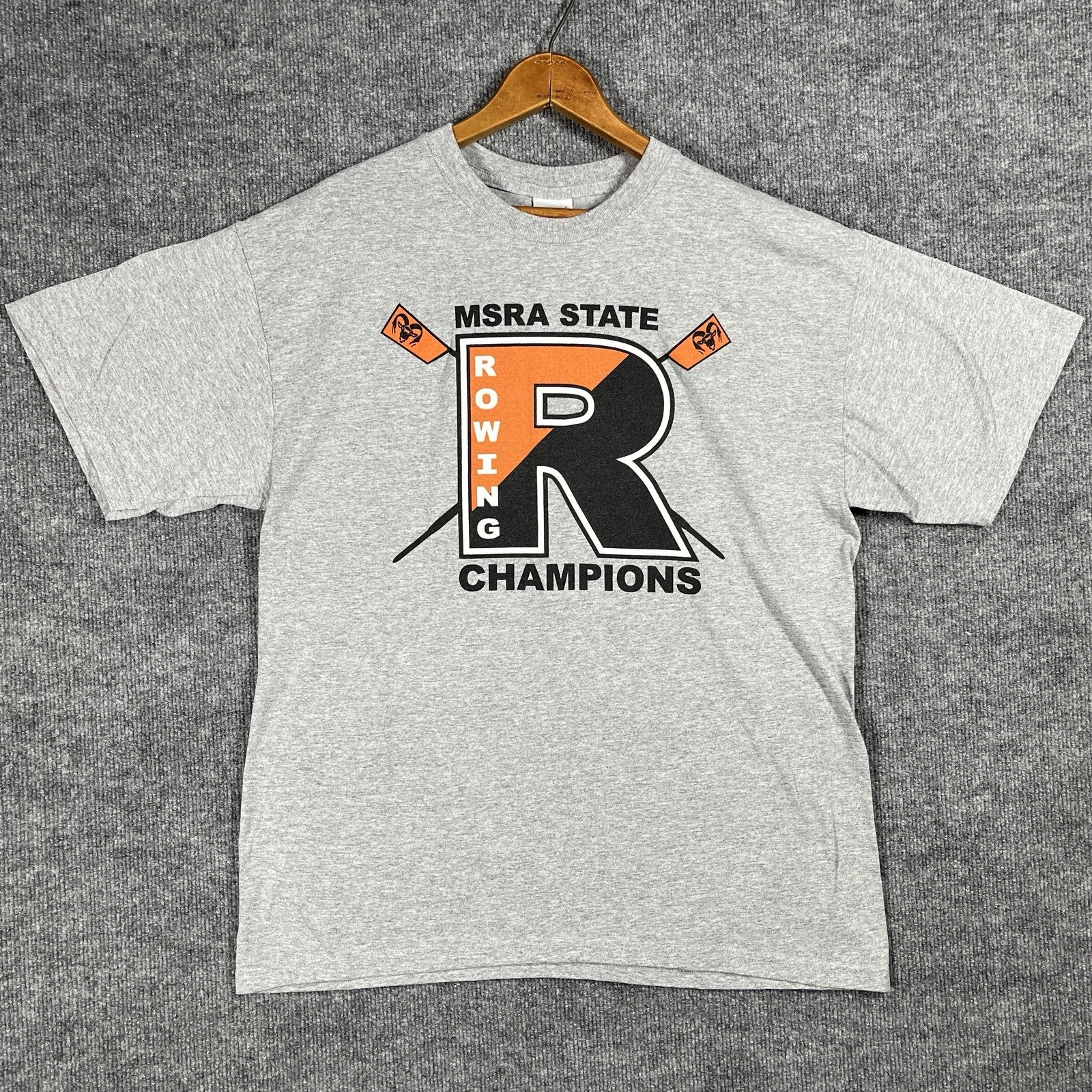 FILA T shirt uomo Michigan Scholastic Rowing Championship taglia L 2012 Rockford Crew