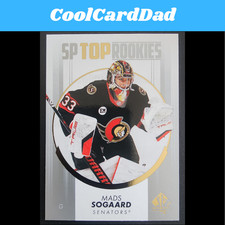 2022-23 SP Authentic Top Rookies #TR-25 Mads Sogaard Ottawa Senators