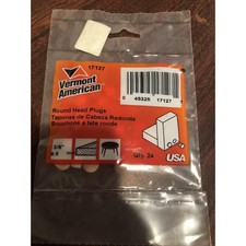 Vermont American 17127 3/8 Round Head Tapered Plugs 24 Count