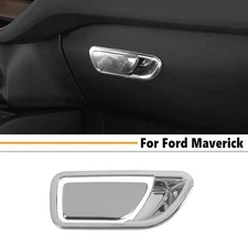 For Ford Maverick 22-25 Chrome Interior Co-pilot Storage Box Switch Trim Cover2*