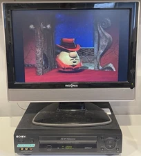 Sony SLV-N500 VHS VCR Video Cassette Recorder Player + Remote HI-FI Stereo Works