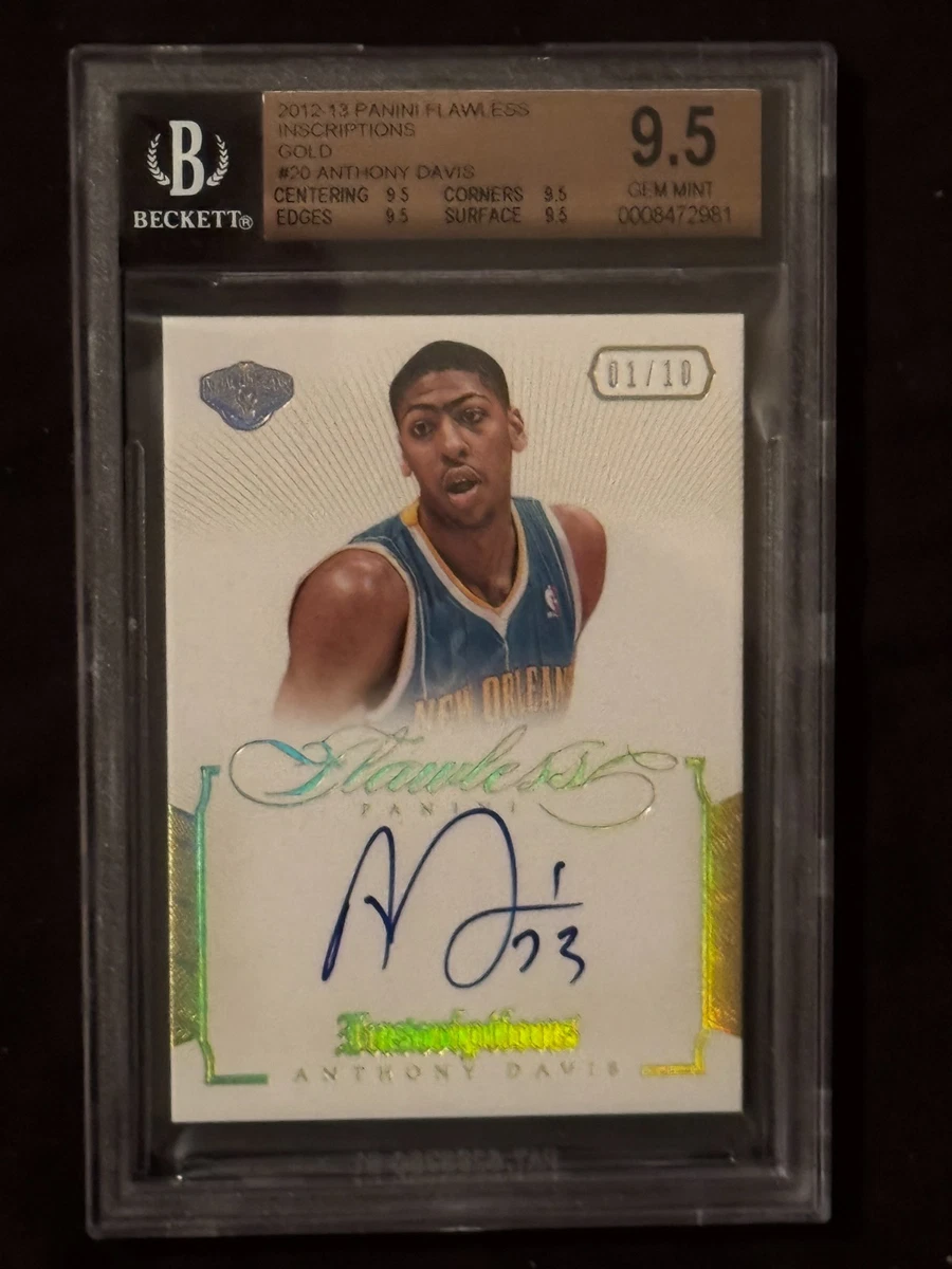 Anthony Davis Autographed Basketball Sports Trading Cards
