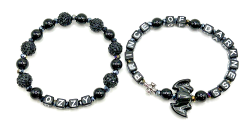 2 Stück: Ozzy Osbourne Prince of Darkness Armbänder *Nutzen Parkinson Forschung*
