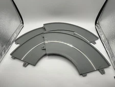 1995 Hot Wheels Auto City Garage Parts 1/4 Curve Track (Lot of 4)